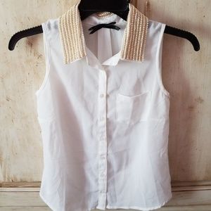Pearl Collar Shirt